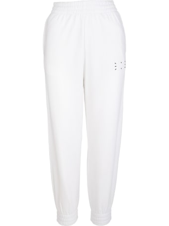 McQ Alexander McQueen Woman White Slim Fit Joggers With Logo