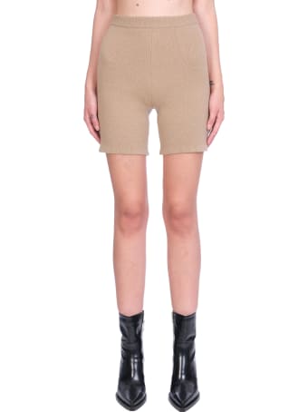 Magda Butrym Shorts In Beige Wool