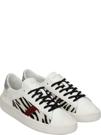 D.A.T.E. Ace Sneakers In White Leather
