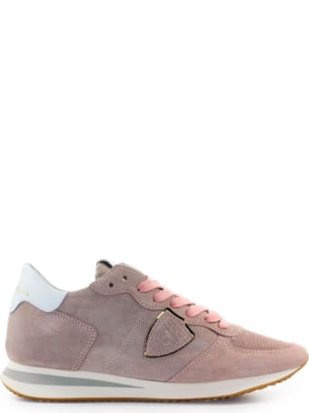 Philippe Model Trpx Pink Suède Sneaker