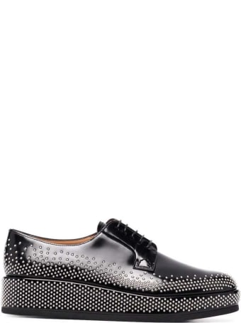 Noir Kei Ninomiya Church's Noir Leather Lace Up Shoes With Studs