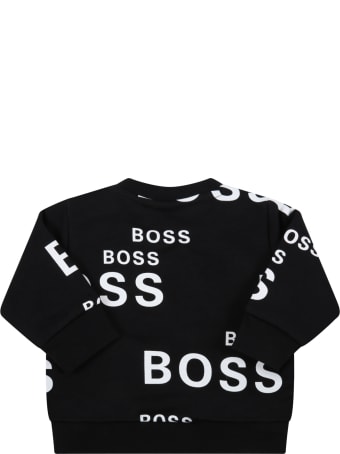Hugo Boss Black Sweatshirt For Baby Kids With Logos