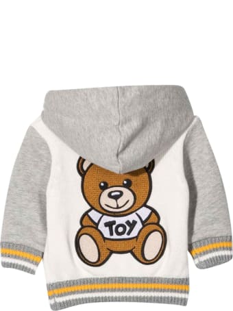 Moschino Newborn White Sweatshirt