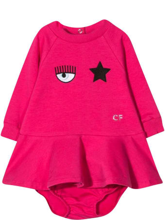 Chiara Ferragni Newborn Fuchsia Dress