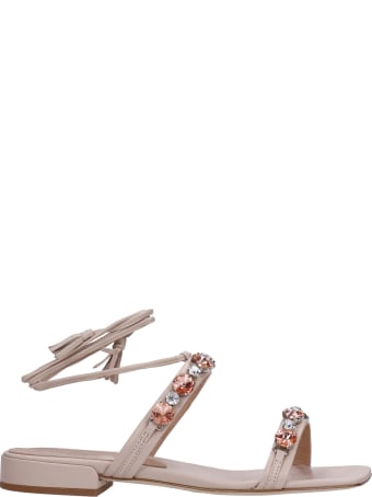 The Seller Flats In Powder Leather