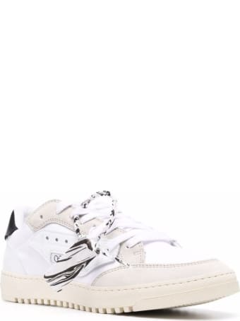 Off-White 5.0 Leather And Canvas Sneakers