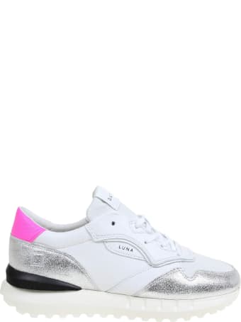 D.A.T.E. White Leather Sneakers