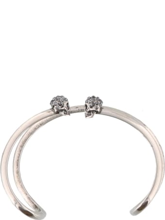 Alexander McQueen Double Thin Skull Bracelet