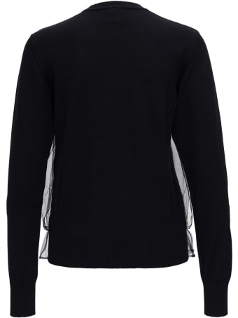 Noir Kei Ninomiya Wool And Tulle Sweater