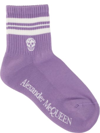 Alexander McQueen Alexander Mc Queen Stripe Skull Socks