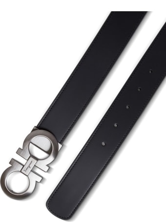 Salvatore Ferragamo Reversible Gancini Leather Belt