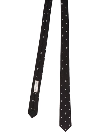 Alexander McQueen 'strass&skull' Tie
