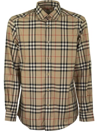 Burberry Caxton - Cotton Poplin Shirt With Tartan Pattern