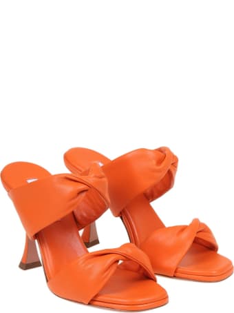 Aquazzura Twist 95 Sandal In Soft Leather