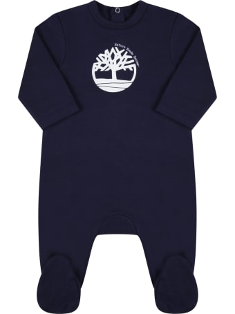 Timberland Blue Set For Baby Boy With Tree