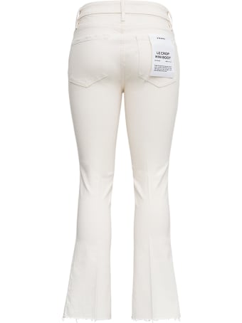 Frame Le Crop White Denim Jeans