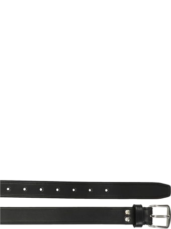 Ann Demeulemeester Bent Belts In Black Leather