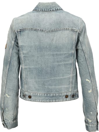 Saint Laurent Anchor Patch Denim Jacket