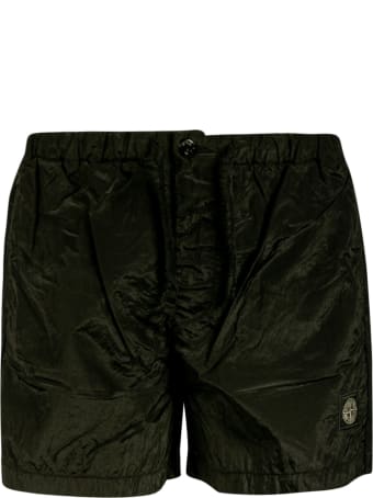 Stone Island Logo Patch Drawstring Boxer Shorts