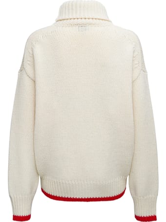Forte_Forte Floral Print Wool Blend Sweater