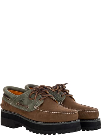 Timberland Timberland X Alife 3-eye Classic Lug Boat Shoes In Dark Brown/grey