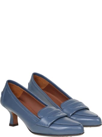 L'Autre Chose L 'autre Chose Loafer In Blue Denim Leather