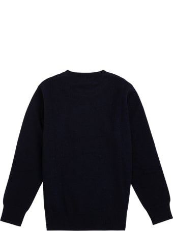 Il Gufo Blue Wool Crew Neck Sweater