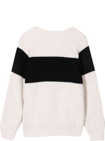 Balmain White Teen Sweater