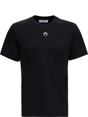 Marine Serre Organc Cotton T-shirt With Logo