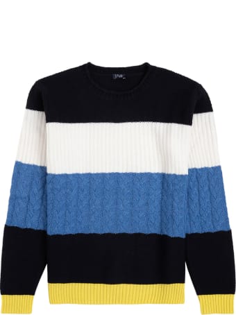 Il Gufo Multicolor Striped Wool Sweater
