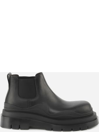 Bottega Veneta Bv Tire Ankle Boots Made Of Smooth Leather