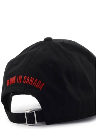 Dsquared2 D&d Red Tag Black Baseball Cap