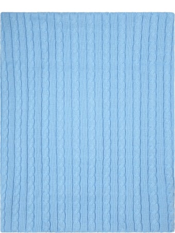 Little Bear Light Blue Blanket For Baby Boy
