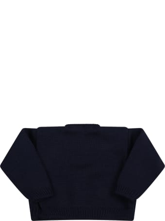 Little Bear Blue Cardigan For Baby Boy