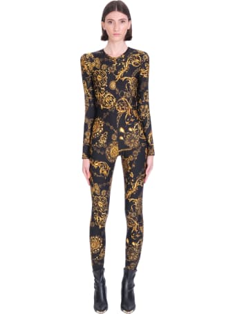 Versace Jeans Couture Suit In Black Polyamide