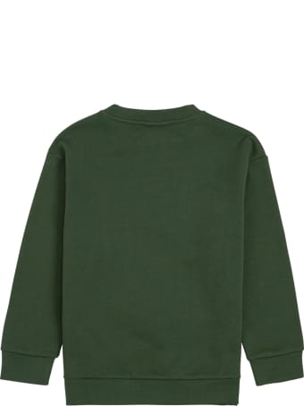 Fendi Green Cotton Sweatshirt With Logo