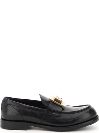 Dolce & Gabbana Loafers With Logo Plaque
