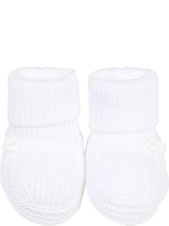 Little Bear White Baby Bootee For Babykids