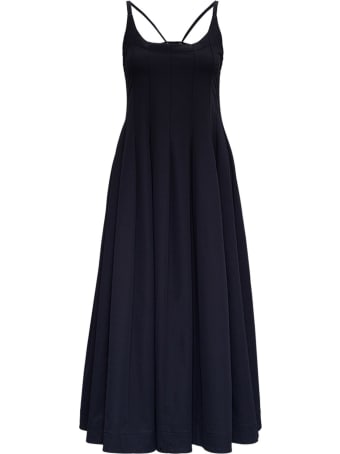 Jil Sander Black Flared Midi Dress
