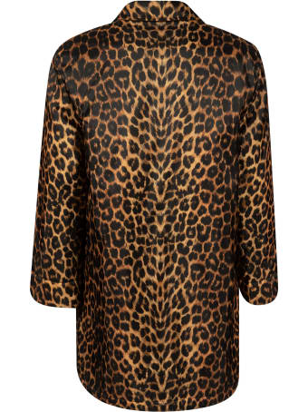 Saint Laurent Leopard Short-length Coat