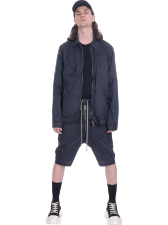 Rick Owens Casual Jacket In Black Polyamide