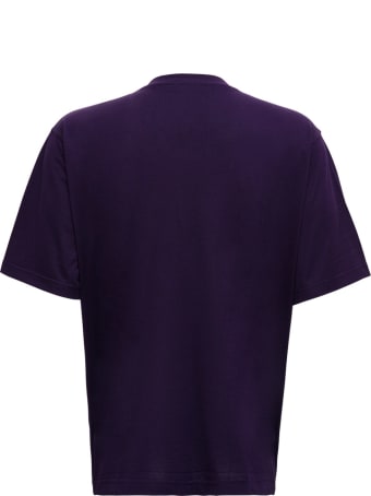 Dolce & Gabbana Purple Cotton T-shirt With Logo