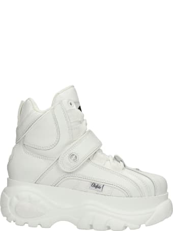 Buffalo 1348 Sneakers In White Leather