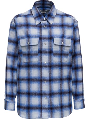 Isabel Marant Étoile Marcelia Blue Check Wool Shirt
