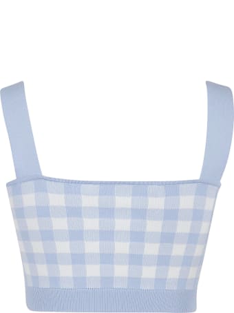 Alessandra Rich Gingham Top