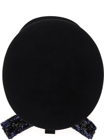 Maison Michel Abby Felt And Sequins Beret