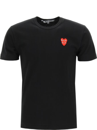 Comme des Garçons Shirt Boy Play T-shirt With Heart Logo Patch