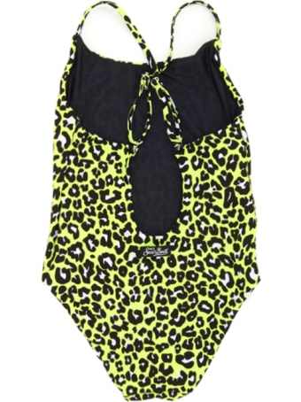 MC2 Saint Barth Yellow Fluo Animalier Print One Piece - Animalier Mania Capsule Collection