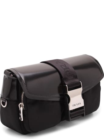 Prada 'pocket' Leather Shoulder Bag