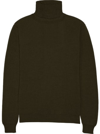Altea Green Wool Turtleneck